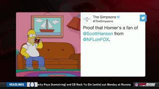 NFL Redzone crossover with The Simpsons