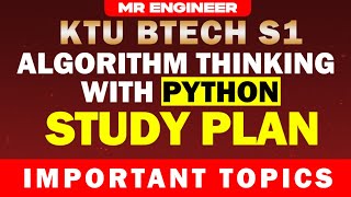 KTU BTECH S1 PYTHON IMPORTANT TOPICS | MR ENGINEER