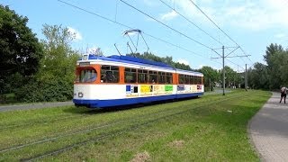 Straßenbahn Darmstadt - Sonderverkehr mit ST 7 \u0026 Depot Kranichstein (Bahnwelttage 2014)