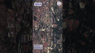 🌍✨ Be amazed by the incredible transformation of Kigali Downtown, Rwanda from 2000 to 2024! 🚀 From h