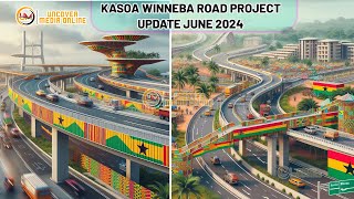 Kasoa Winneba Road Project - Update on Progress at At June 2024, 60% Completed is Near