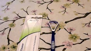 DenTek Tongue Cleaner removes germs that cause bad breath..REVIEW