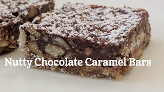 Nutty Chocolate Caramel Bars