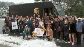 NJ community comes together to wish UPS driver a happy retirement