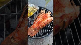 Butter garlic Lobster grill🤩🤤🥳 | How To cook Lobster? 🐙 | foodaholictn #shorts @thatsmokinthing