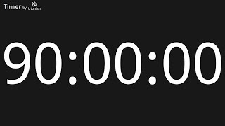 90 Hour Countup Timer