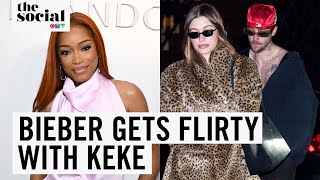 Justin Bieber Leaves Heart Eye Emoji on Keke Palmer’s IG | The Social