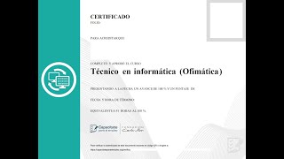 Técnico en Informática (Ofimática) de la página capacitateparaelempleo.org