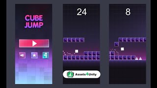 CUBE JUMP UNITY GAME SOURCE CODE | Assets4Unity