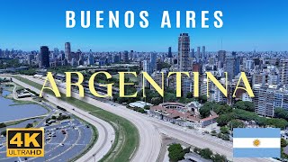 Argentina - Buenos Aires in 4K |  Drone Tour | Palermo - Nuñez - Belgrano