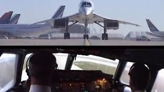 Concorde Air France Takeoff at Roissy Airport