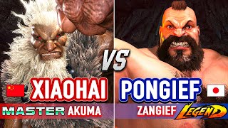 SF6 🔥 XIAOHAI (Akuma) vs PONGIEF (Zangief) 🔥 Street Fighter 6 High Level Gameplay