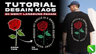 Tutorial Desain Kaos Distro Style Vintage Art Menggunakan corelDRAW