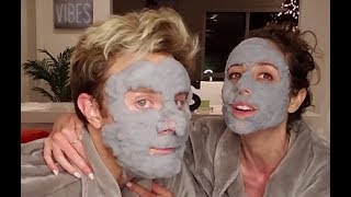 TRYING CARBONATED BUBBLE CLAY FACE MASKS! REVIEW! w/ Bart Baker