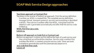 SOAP Web Services Lesson 25 | What is Top Down & Bottom Up Approaches to develop SOAP Web Services ?