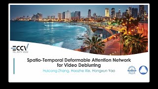 Spatio-Temporal Deformable Attention Network for Video Deblurring (ECCV 2022)