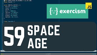 exercism.io 59 space age - javascript