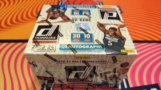 NBA 籃球卡盒，台幣8350元，一盒10包，一包30張卡，保證一張簽名 2023-24 Panini Donruss Basketball Trading Cards Hobby Box Auto