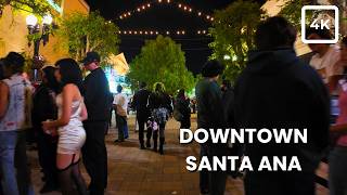 Santa Ana Comes Alive on a Packed Saturday Night | 4k Walk