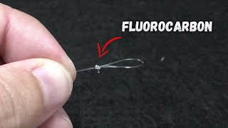 ✅ The best fishing knot for a fluorocarbon leader is the correctly tied loop knot.