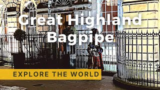 🇬🇧 Scottish Great Highland Bagpipe Player in Edinburgh | Scotland, UK | 4K video