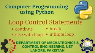 [Python Programming Basics to Advanced] : break, continue and else with loop | Lab 13 P-1