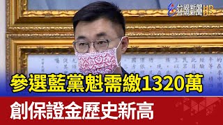 參選藍黨魁需繳1320萬 創保證金歷史新高