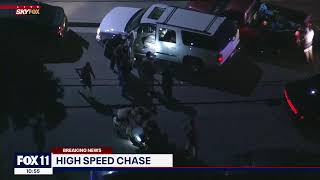 LA Police Chase: Possibly armed suspect leading authorities on pursuit