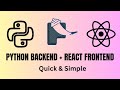 How to Create a Flask + React Project | Python Backend + React Frontend