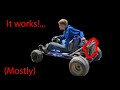 The Lawnmower transmission works, but it needs a clutch | Go Kart Upgrades part 2