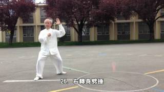 64式太極拳背向慢動作-2 (2014.05.17)  64 Movement Tai Chi Slow moving -2 (Back View)