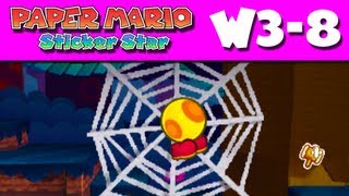 Paper Mario Sticker Star - W3-8 - Tree Branch Trail (Nintendo 3DS Gameplay Walkthrough)