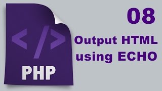 Php Tutorials in Urdu - 08 - Output HTML using Echo