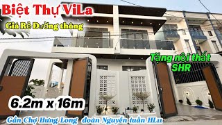 Bán ViLa sang xinh tặng nội thất cao cấp KDC xe ô tô vào sân🥰 sau Lưng Chợ Hưng Long gần Bình Chánh