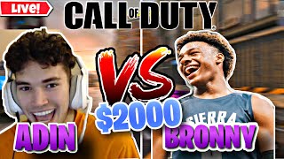 Adin Ross CHALLENGES Bronny James To A $2000 Wager!😳(Call Of Duty)