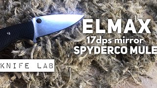 Elmax edge retention - Spyderco Mule