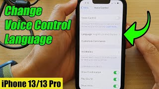 iPhone 13/13 Pro: How to Change Voice Control Language