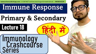 Immune response in Hindi | primary and secondary immune response