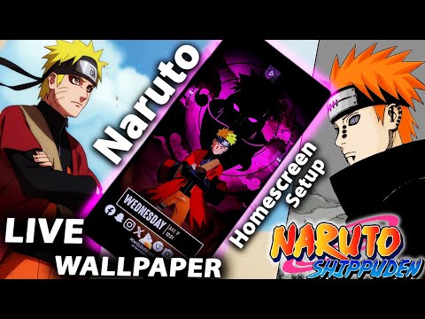 Naruto VS Pain‍️ Fondo de pantalla en vivo y configuración de la pantalla de inicio de Android – Personalización del teléfono EP203- Shippuden