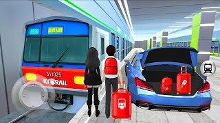 New Car to Subway Metro Rail Travelling Experience🚆🚘 3D Driving Class 2025 - Android iOS Gameplay🎮