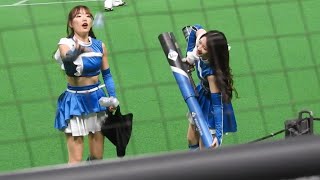 ＜2022.9.28ロッテ戦＞ファイターズガールの辻菜穂子さんと桑原優香さんによるバズーカタイム