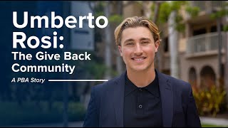 Alumnus Umberto Rosi: The Give Back Community