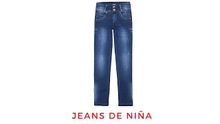 JEANS DE NIÑA/Cómo hacer/Paso a paso/Corte y confección