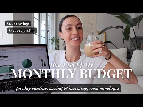 How I Budget a New Month: Cash Budget, Savings and Investments, and What I Spent Monthly Money Reset