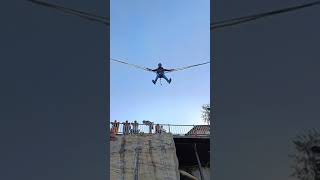 Gazab ka experience tha 😂 Bungee jumping at Shimla Kufri #shorts