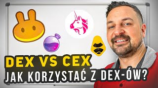 DEX vs CEX: Jak korzystać z DEX-ów? (Uniswap, PancakeSwap, Apex) – Zalety, Wady i Poradnik