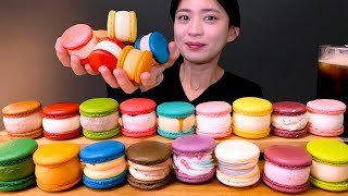 🌈Macaron😍[The Scoop,Milk,Chocolate,Mango,Oreo,Matcha,Creme Brulee] Mukbang