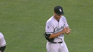 CWS@LAD: Quintana strikes out five over six innings