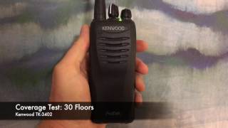 Radio Coverage Test: Kenwood TK-3402 (Inside Building)