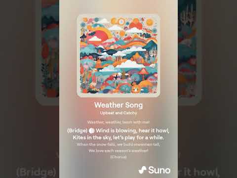 Weather Song | Learn Weather for Kids